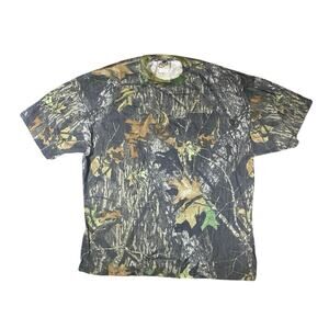 Vintage 90s MossyOak Shadow Timber Camo Tee - 2XL